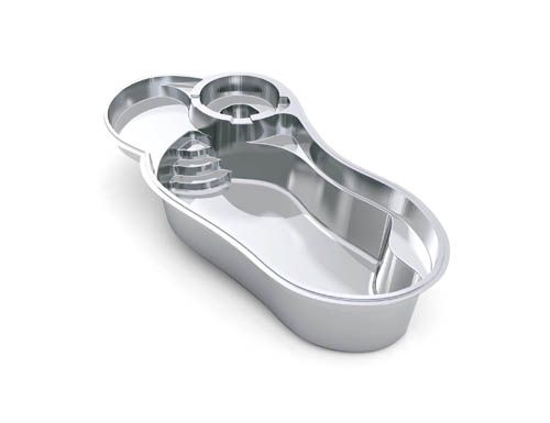 The Allure 30 fiberglass swimming pool model