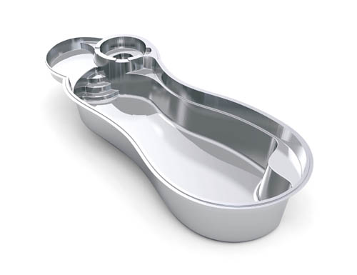 The Allure 40 fiberglass swimming pool model