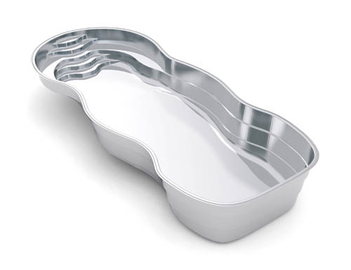 The Caribbean 40 fiberglass swimming pool model