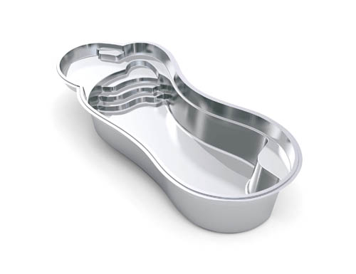 The Eclipse 35 fiberglass swimming pool model