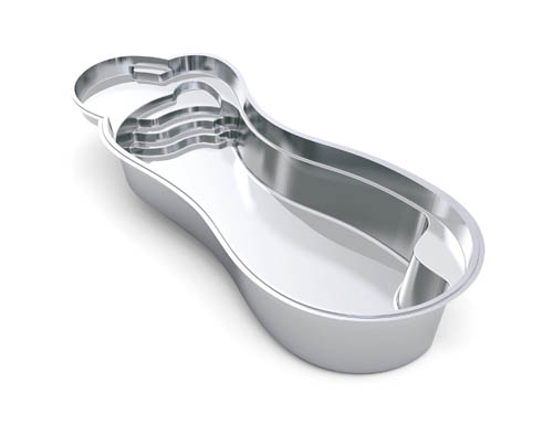 The Eclipse 40 fiberglass swimming pool model