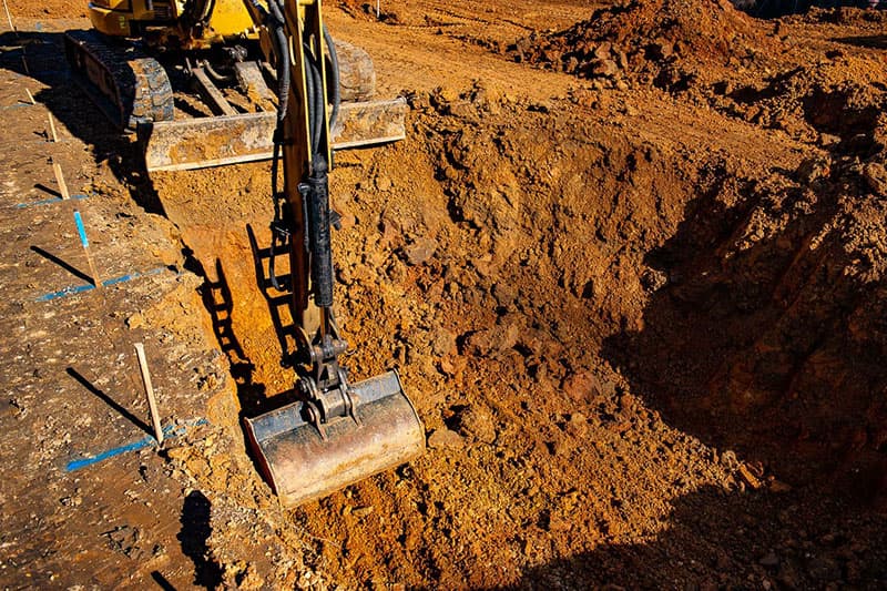 Excavation for Leisure Pools fiberglass swimming pool