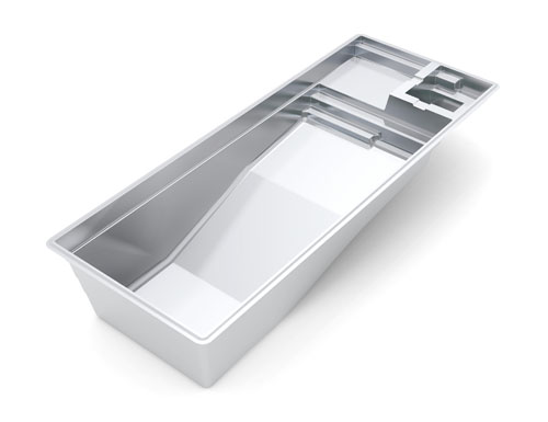 The Icon 40 fiberglass swimming pool model