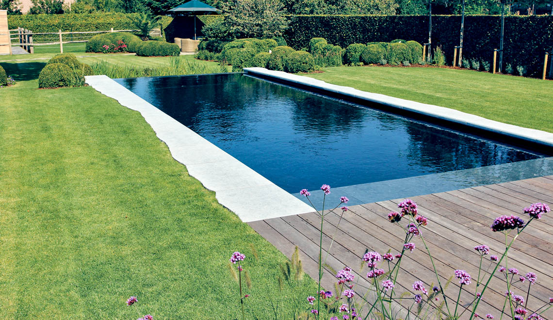 Leisure Pools Cube composite fiberglass flat bottom swimming pool
