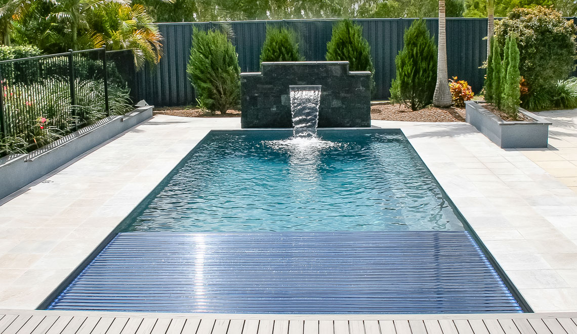 Leisure Pools Reflection plus Cover Box composite swimming pool
