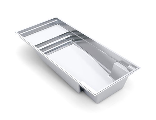 The pinnacle 35 fiberglass swimming pool model