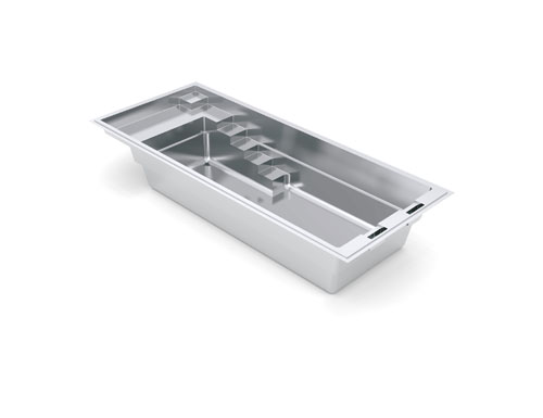 The Elite 26 fiberglass swimming pool model