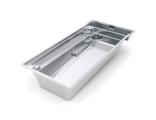 The Reflection plus cover box 26 fiberglass swimming pool model