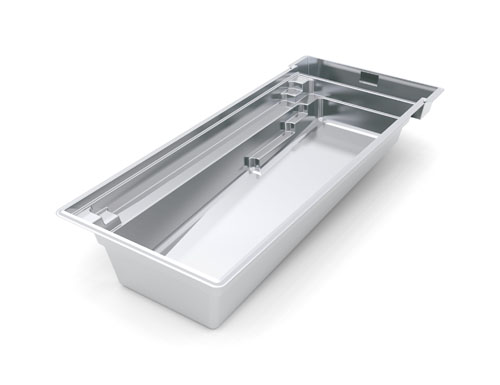 The Reflection plus cover box 33 fiberglass swimming pool model