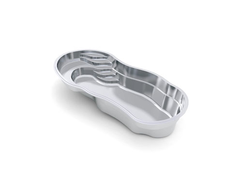 The Riviera 26 fiberglass swimming pool model