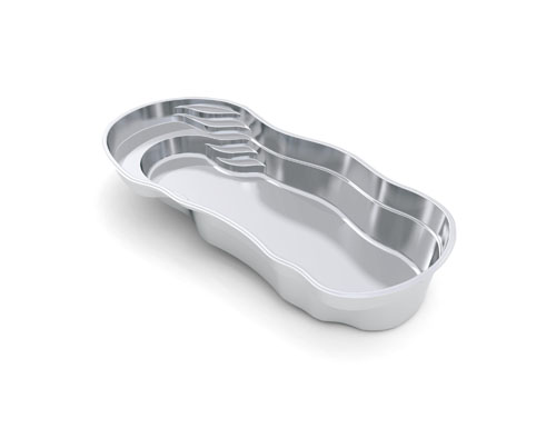 The Riviera 30 fiberglass swimming pool model