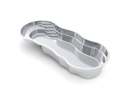 The Riviera 34 fiberglass swimming pool model