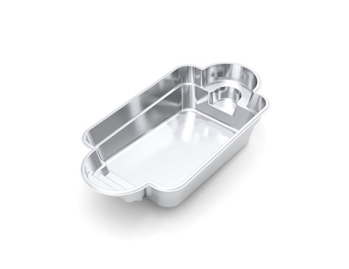 The Roman 23 fiberglass swimming pool model