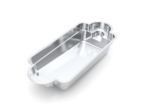 The Roman 28 fiberglass swimming pool model