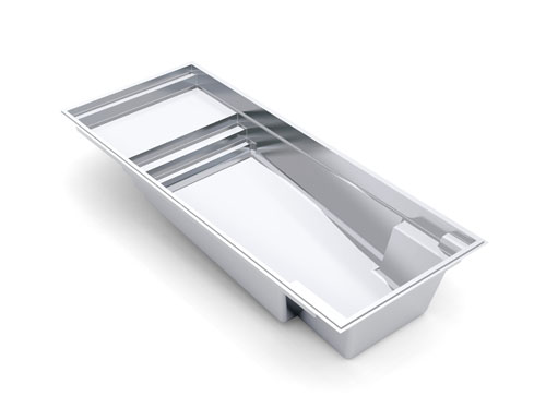 The Summit 35 fiberglass swimming pool model