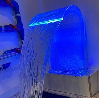 Acrylic Waterfall Nozzle Blue