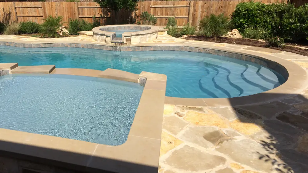 Enjoy the many customization options of fiberglass pools