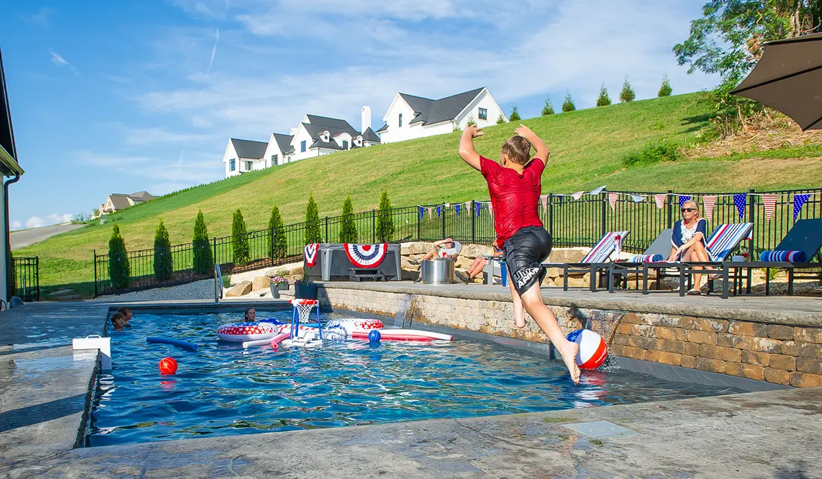 4th of July by the pool