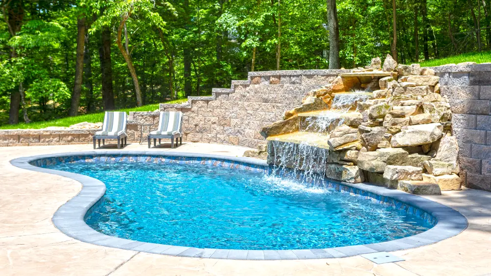 Popular Fiberglass Pool Designs for Small backards