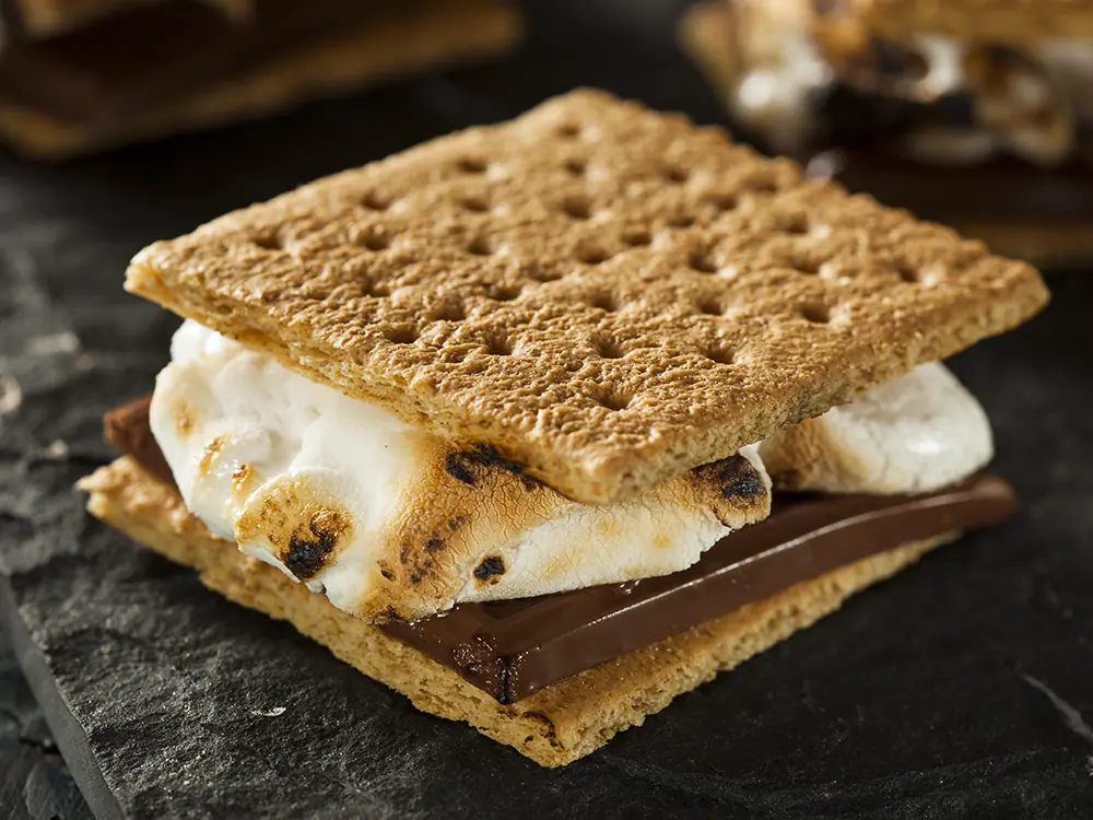 Smores station for poolside BBQs