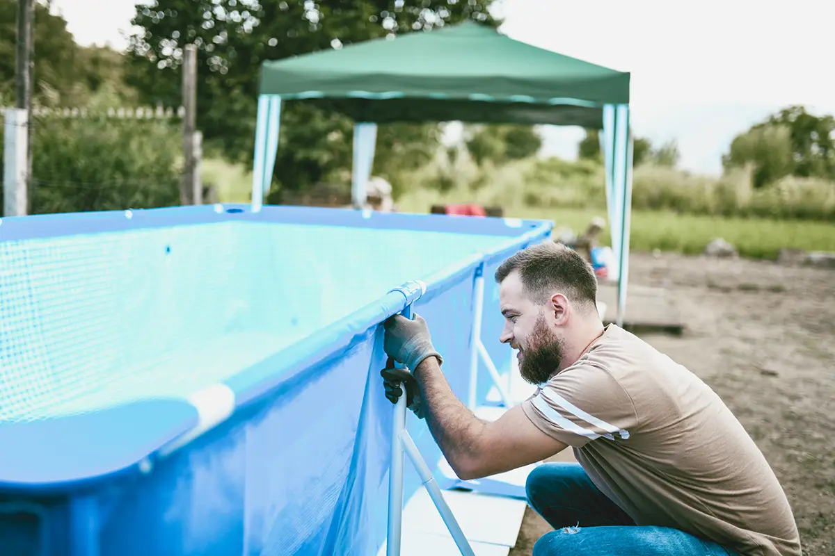 Installing an above ground swimming pool
