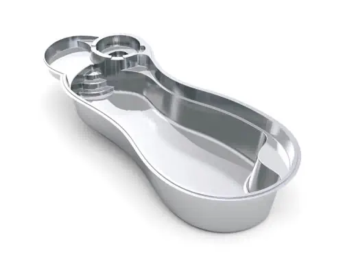 Leisure Pools Allure fiberglass pool shape