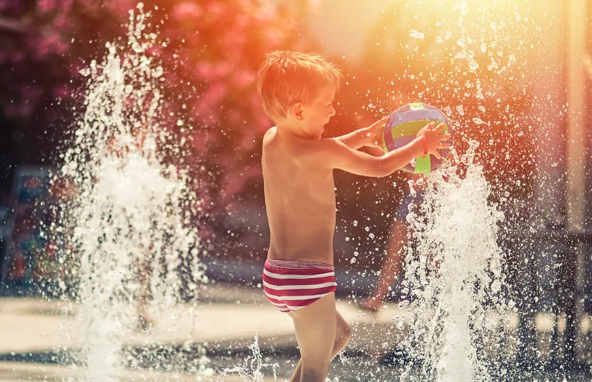 pool water features - bubblers
