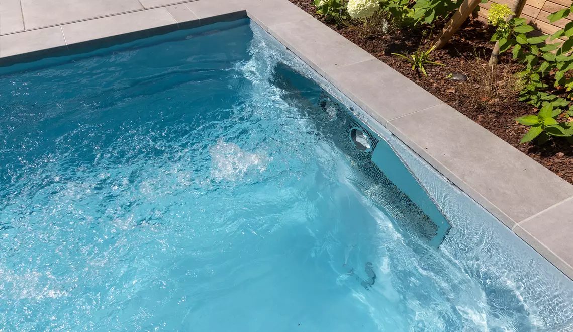 The Linear fiberglass pool from Leisure Pools