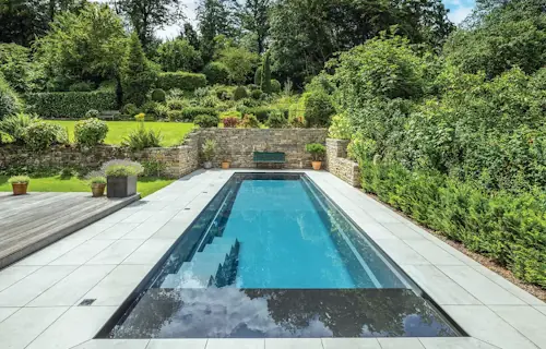 The Linear - High Waterline Flat Bottom Pool - Leisure Pools