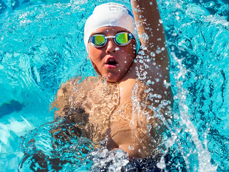 creating healthy habits with a fiberglass swimming pool