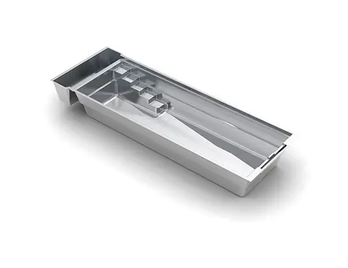 The Linear 33 fiberglass swimming pool model