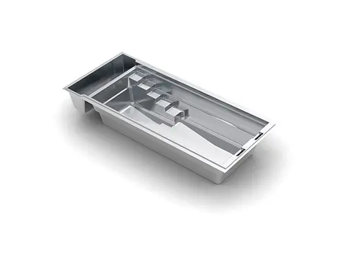 The Cube 26 fiberglass swimming pool model