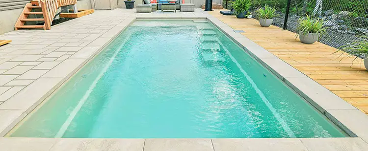 inground fiberglass swimming pool
